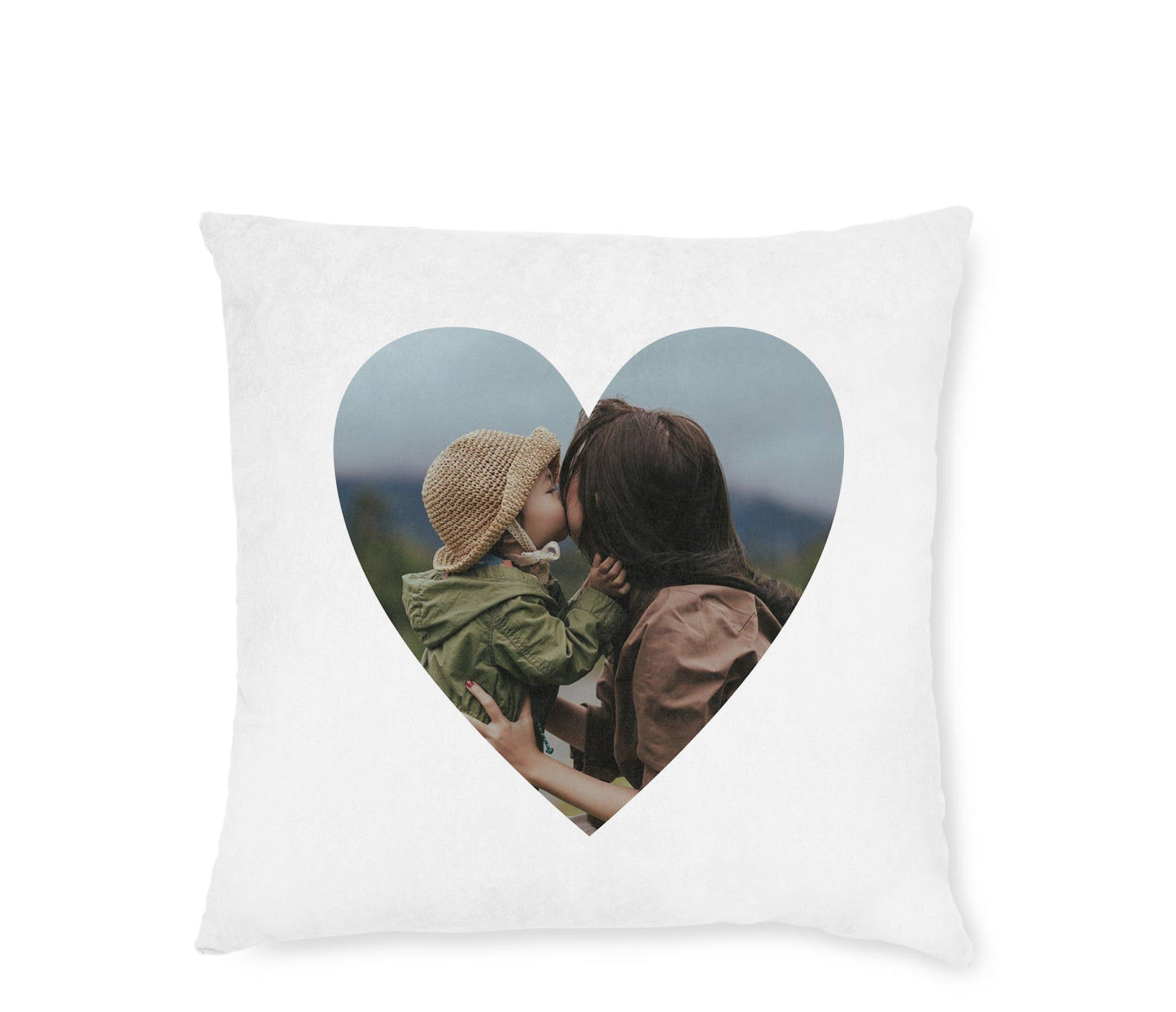 Heart-Shaped Photo Cushion
