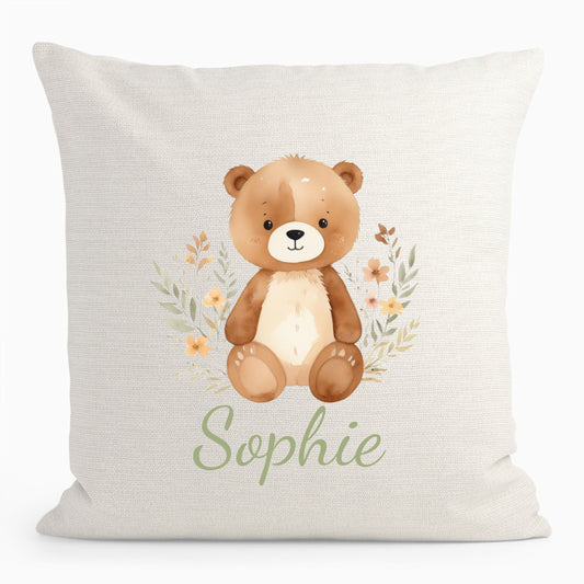 Personalised Baby Bear Cushion D1