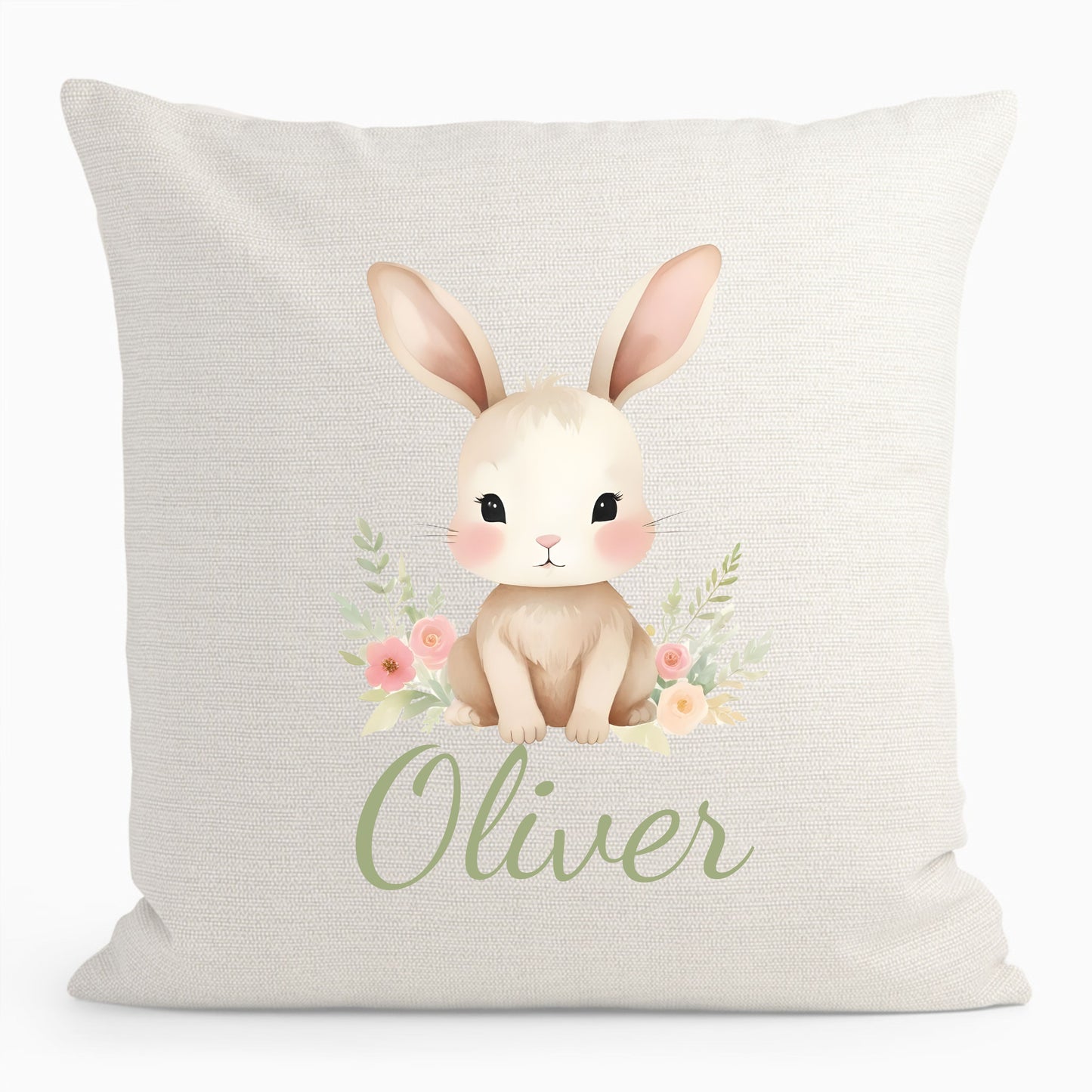 Personalised Baby Rabbit Cushion